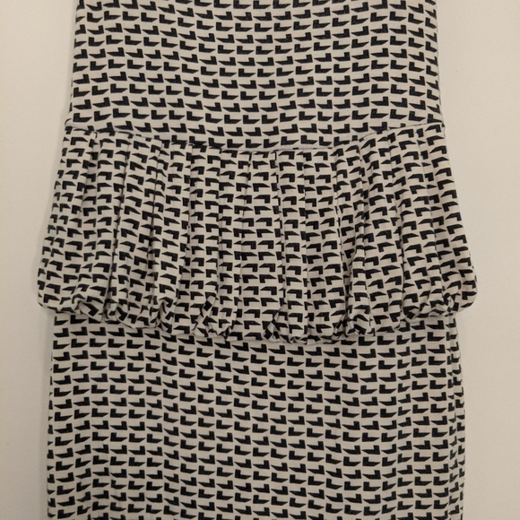Rachel Pally Strapless Printed Peplum Waist Dress - Picture 4 of 5